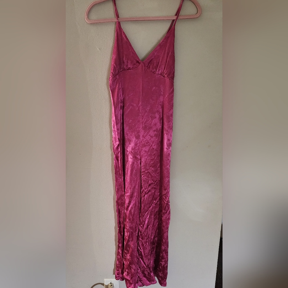 Asos Midi Capri‎ Pink Corset Style Romper Size 8